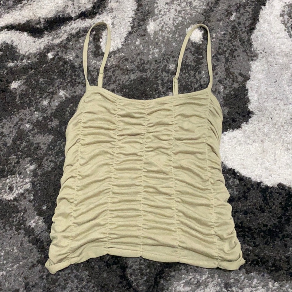Green free people tank